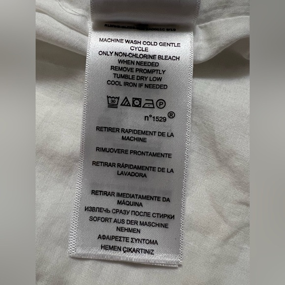 Polo Ralph Lauren Blouse Womens Cream White Lace Cotton Voile Bohemian Cropped - Picture 11 of 14